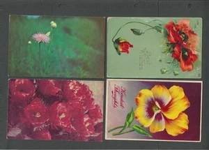 FL-57 4 cartes postales florales - Photo 1/1