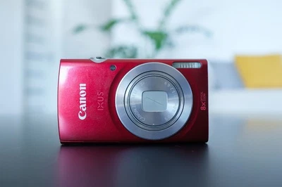 Canon IXUS 185 Compact Camera Red 20MP CCD Sensor - Image 1 of 4