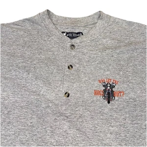 Camisa De Colección Big Dogs Who Let The Hogs Out Motocicleta Motociclista Desvanecerse Y2K Para Hombre XL - Imagen 1 de 8