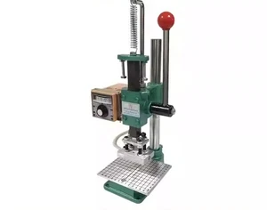 Manual Hot Stamping Machine Wooden Branding Iron Leather Embossing Tool - Picture 1 of 22