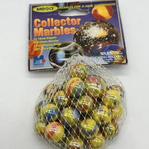 Mega canicas de vidrio Spumoni Collector Series Net Bag aspiradora 1 tirador 24 jugadores - Imagen 1 de 4