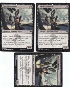 Dutiful Attendant Dragons of Tarkir black Magic the Gathering MTG x3 - Picture 1 of 2
