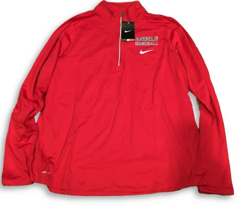 NWT New Los Angeles Angels Nike Dri-Fit Women's Element 1/2 Zip XXL Jacket Cover