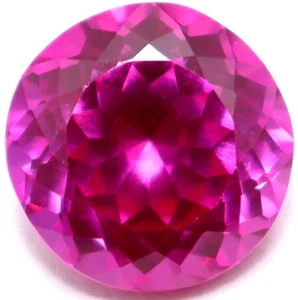 5.55 Ct Pink Sapphire Round Cut Certified Natural Loose Gemstone With Free Gift - Picture 1 of 8