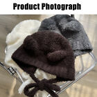 Outdoor Wind Protection And Cat Ear Hat With Dangle Pompoms Winter Knitted Hat