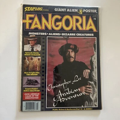 RARE VINTAGE FANGORIA MAGAZINE VOL 1 ISSUE 3 NEAR MINT CHRIS LEE - Image 1 of 4