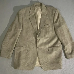 Ralph Ralph Lauren 100% Wool Brown Tweet Houndstooth Sport Coat Blazer Mens 44R - Picture 1 of 8