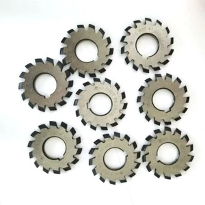 8Pc/set Module M0.5~M1-M1.5-M2-M3 Involute Gear Cutter PA20 20° Angel Bore16~135 - Picture 1 of 24