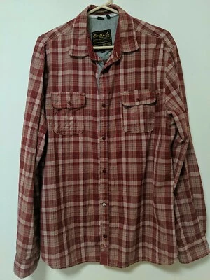 Camisa Buffalo David Bitton Roja a Cuadros Para Hombre Sobran Dos Bolsillos Western Talla XL  Foto 1 de 4