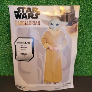 Star Wars Mandalorian Grogu Toddler 2 Piece Costume Size 3-4 NEW - Picture 1 of 14