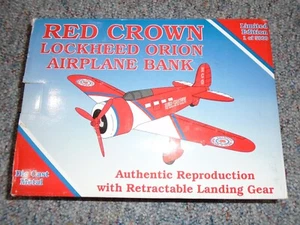 SpecCast Red Crown Lockheed Orion Flugzeug Bank 1 von 5000 42504 NEU - Bild 1 von 3