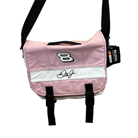 Wilsons Leather Laptop Bag Dale Earnhardt Jr Pink White Nascar NWT RARE Cover