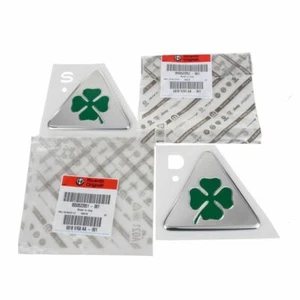 Paar Wappen Fries Kleeblatt grün groß Original Alfa Romeo Giulietta - Bild 1 von 4