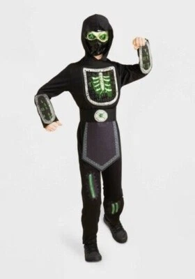 Disfraz de Halloween Hyde & EEK Light-up Phantom Ninja para niño 3 piezas: M-L Foto 1 de 4
