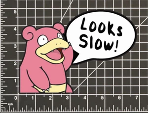 Slowpoke POKEMON STICKER DECAL -Peeker Peeking- 4 Different Sizes - Picture 1 of 5