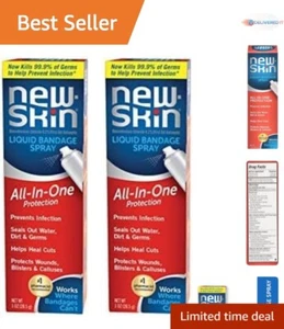 2-Pack Waterproof Liquid Bandage Spray for Quick Wound Protection - 1 Oz Each - Picture 1 of 17