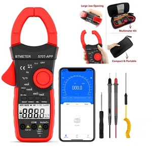 Digital Zangenmultimeter AC DC Strom Zangenmessgerät Volt Ampere Ohm Meter APP - Bild 1 von 11