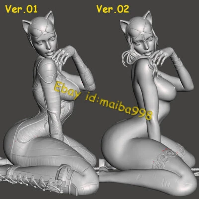 2Versions Catwomen 3D Print Garage Kit Figure Model Kit Unpainted Unassembled GK - Image 1 of 4