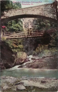 RPPC Devil's Pool Wissahickon Philadelphia Pennsylvania sin publicar - Imagen 1 de 2