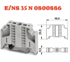 50Pcs New For Phoenix Contact terminal fixture E/NS 35 N 0800886 - Picture 1 of 7