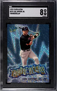 1999 Fleer Ultra THUNDERCLAP #3 Cal Ripken Jr HOF RARE SGC GRADED 8 - Picture 1 of 2
