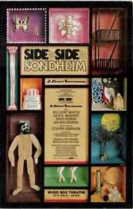 Side by Side by Sondheim ~1977 Broadway Poster ~Millicent Martin~ Julia McKenzie - Picture 1 of 1
