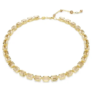 Collar Tenis Swarovski Millenia Corte Octágono, Amarillo, Chapado en Oro 5718674 - Imagen 1 de 5