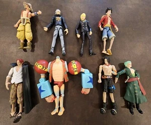 One Piece Figure Portgas Shanks Luffy Franky Zoro Robin Usopp Trafalgar Lot of 8 - Picture 1 of 16