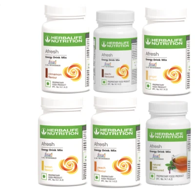 Herbalife Afresh Energy Drink Mix Herbal Beverage (50g) Metabalism & Fat Loss - image 1 of 4