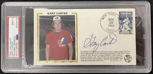 Gary Carter Signed FDC Envelope Nov 19 1983 Mets Expos Auto HOF PSA/DNA Mint 9 - Picture 1 of 3