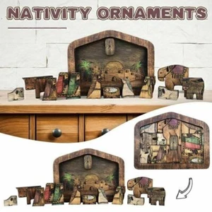 Holz Jesus Puzzles Krippe Set Krippe Puzzle Puzzle Spiel Kinder Schreibtisc W1K1 - Bild 1 von 9