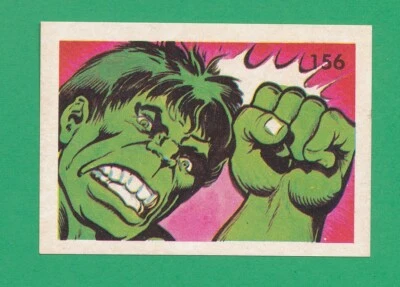 VENEZUELAN INCREDIBLE HULK 1980 MARVEL COMIC CARD #156 MADE IN VENEZUELA *TPHLC - Image 1 of 2