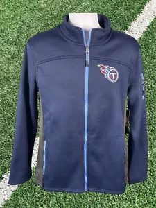 New Tennessee Titans Team Apparel Jacket Mens M Blue Long Sleeve Full-Zip - Picture 1 of 15