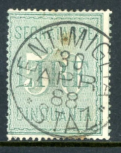 Włochy 1884 Wysyłka Due 50 lirów Scott #J21 VFU T426 - Zdjęcie 1 z 6