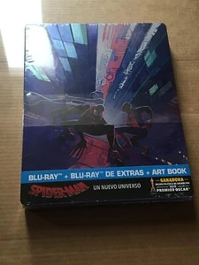 SPIDER-MAN UN NUEVO UNIVERSO STEELBOOK Art book + Blu-Ray + BD Extras. ESPAÑA. - Imagen 1 de 2