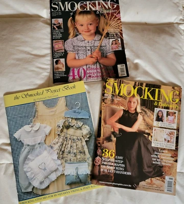 AUSTRALIAN SMOCKING AND EMBROIDERY:  #61 & 64,  and The Smocked Project Book *LN - Image 1 of 4