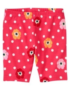 GYMBOREE BLOOMING NAUTICAL PINK DOT N POPPY BIKE SHORTS 3 4 5 6 7 8 9 10 12 NWT - Picture 1 of 1