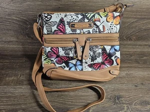 Rosetti Anita Mini Crossbody Small Clutch Bag Purse Butterfly Pattern - Picture 1 of 4