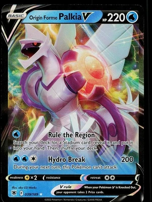 Pokemon SWSH10: Astral Radiance 039/189 Origin Forme Palkia V - Image 1 of 2