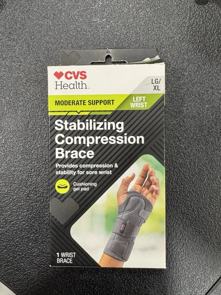 Muñequera estabilizadora de soporte moderado CVS Health muñeca izquierda, talla L/XL Foto 1 de 1