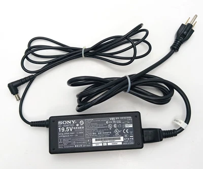 Adaptador de corriente alterna original original Sony Vaio para computadora portátil VGP-AC19V38, 19,5 V, 3,9A Foto 1 de 4