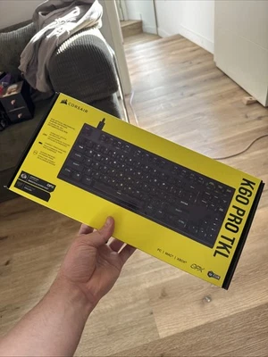 CORSAIR - K60 PRO TKL Wired Optical-Mechanical OPX Linear Switch Gaming Keyboard - Image 1 of 4