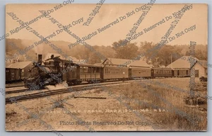 Antike RPPC Noarrow Gauge Zug Harrison Maine Dampflok Postkarte  - Bild 1 von 14