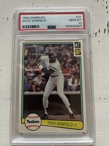 PSA 10 - 1982 Donruss # 31 Dave Winfield New York Yankees HOF - Picture 1 of 2