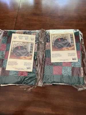 Fundas de almohada acolchadas de retazos Sunham Home Windsor reliquia NUEVO en paquete Foto 1 de 4