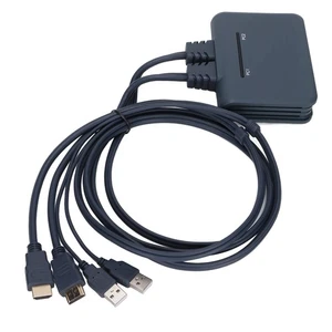 21UHB USB KVM 2 Ports Wired HD Multimedia Interface KVM For Ho NEW - Afbeelding 1 van 12