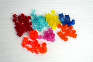 LEGO Parts Lot – Transparent Color Mix – Genuine LEGO Elements - Picture 1 of 1