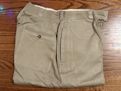 Vintage US Military Khaki Tan Summer Uniform Pants Starched Size Unmarked Army - Image 1 of 4