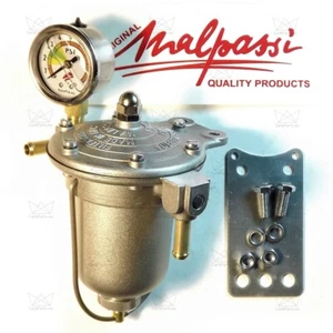 MALPASSI FILTER KING 85mm Fuel Pressure Regulator carburetor Alloy with Gauge - Bild 1 von 5