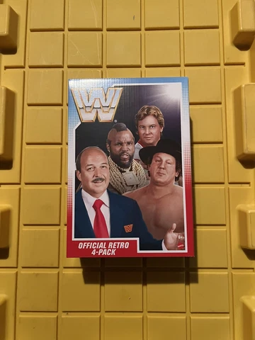 Mattel WWE RETRO Series 1-3 Box Set. Bret Hart, Roddy Piper, Lex Luger, WWF Cover